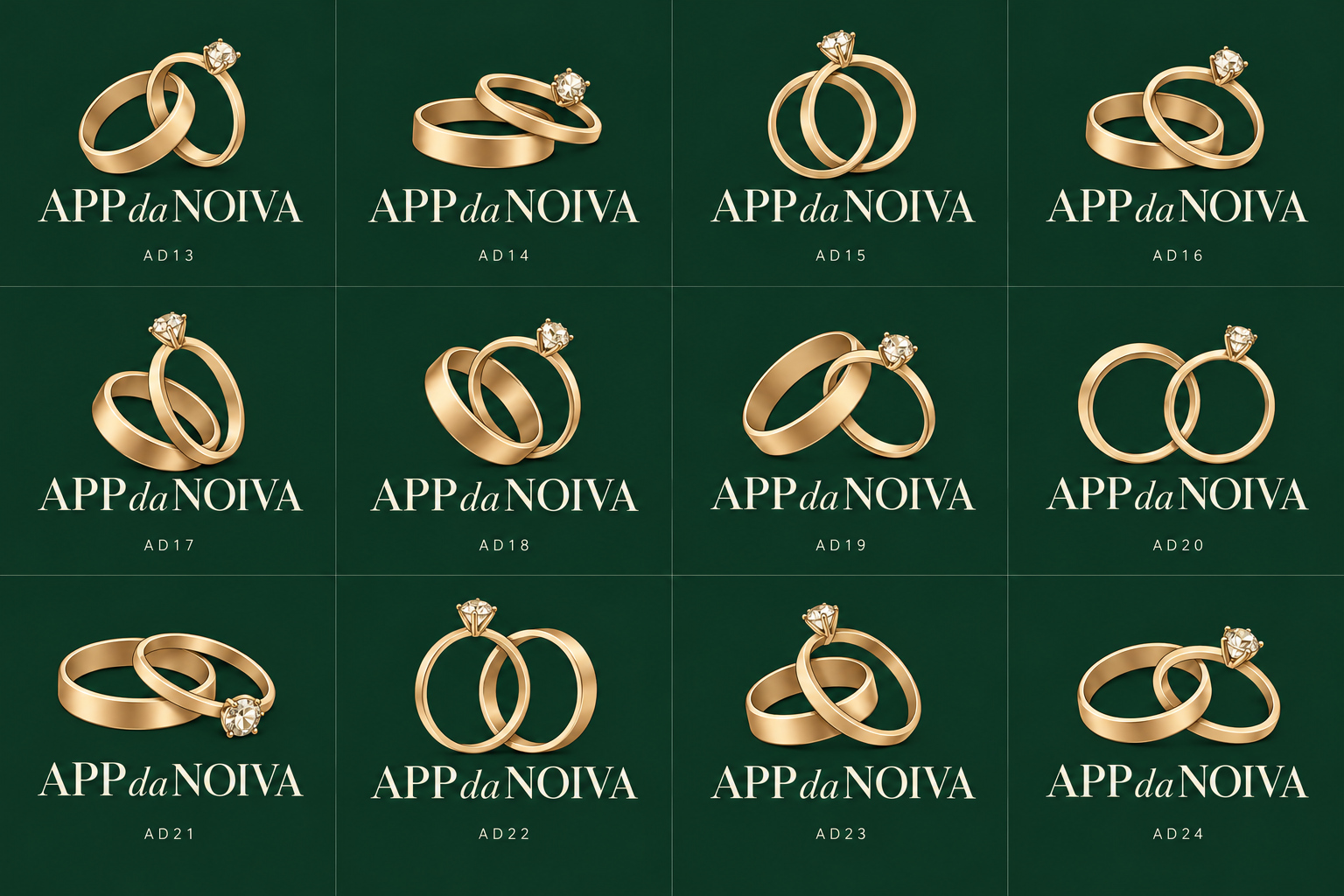 APPdaNOIVA — duas alianças e um brilhante
